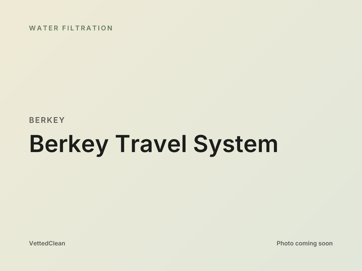 Berkey travel system in stainless steel