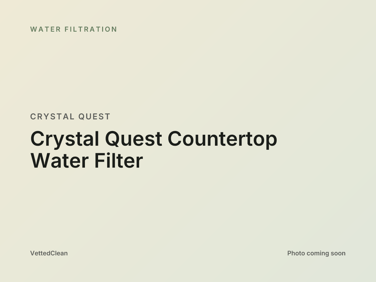 Crystal Quest countertop water filter unit