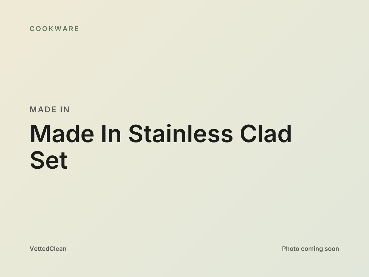 Made In stainless clad cookware set