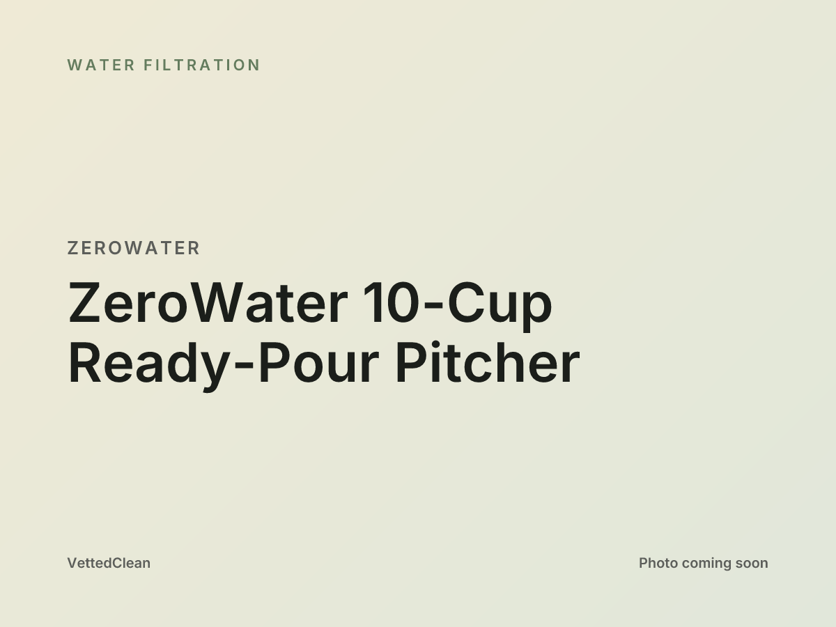ZeroWater 10-cup ready-pour pitcher with TDS meter